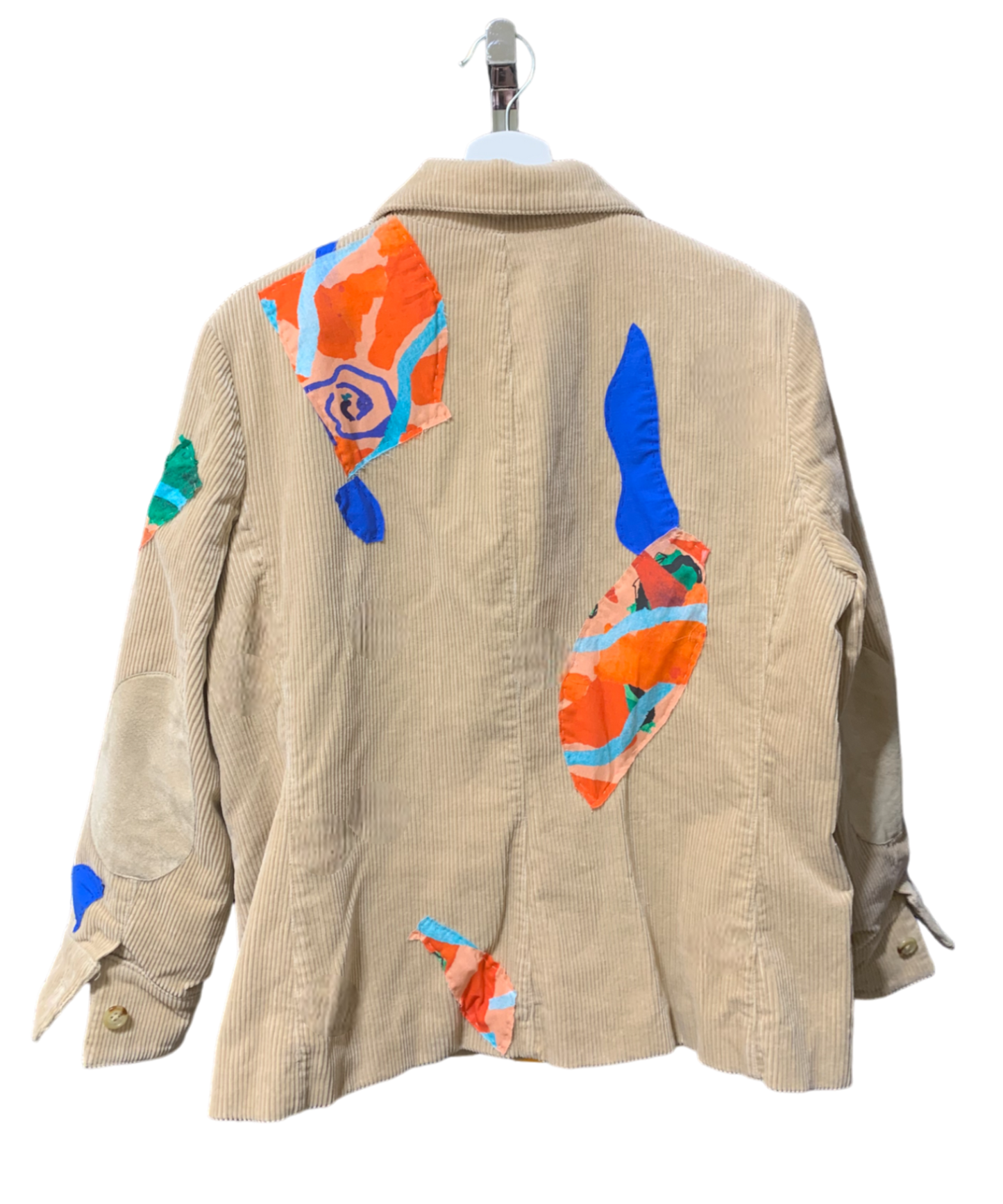 Corduroy Jacket with Hand Stitched Appliqué